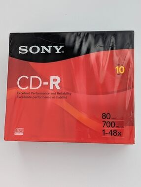 Sony CD-R 80 Minutes 700MB 1-48X 10-Pack